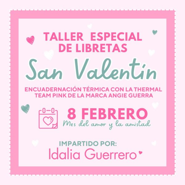Taller Presencial de Libretas Edición San Valentín