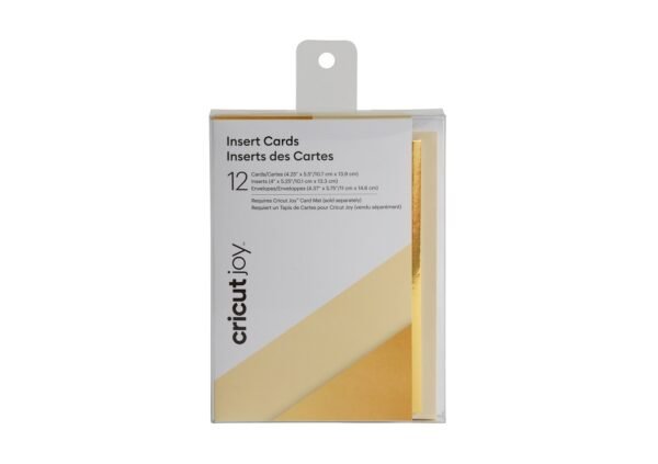 12 tarjetas colección oro metallic