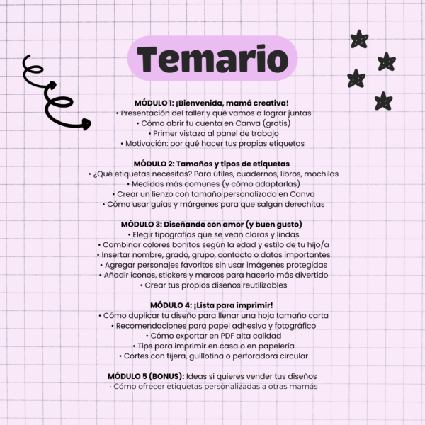 Diseña las etiquetas escolares de tus hijos con Canva - Imagen 2