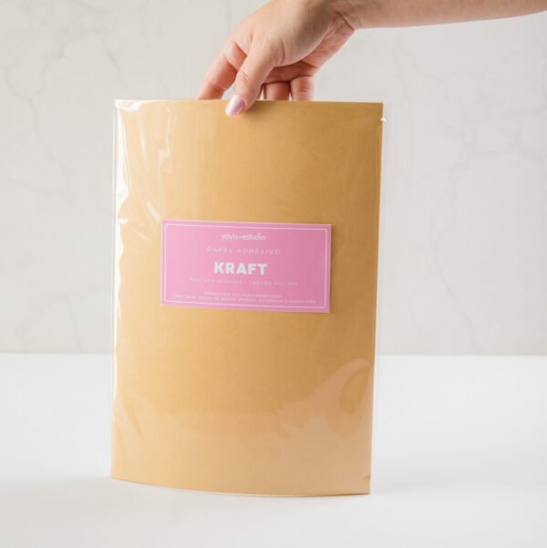 Papel adhesivo kraft
