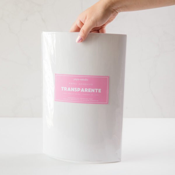 Papel adhesivo transparente
